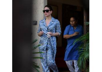 Kareena Kapoor shows how to mix and match trendy tie-dye pants with denim  shirt, see pics