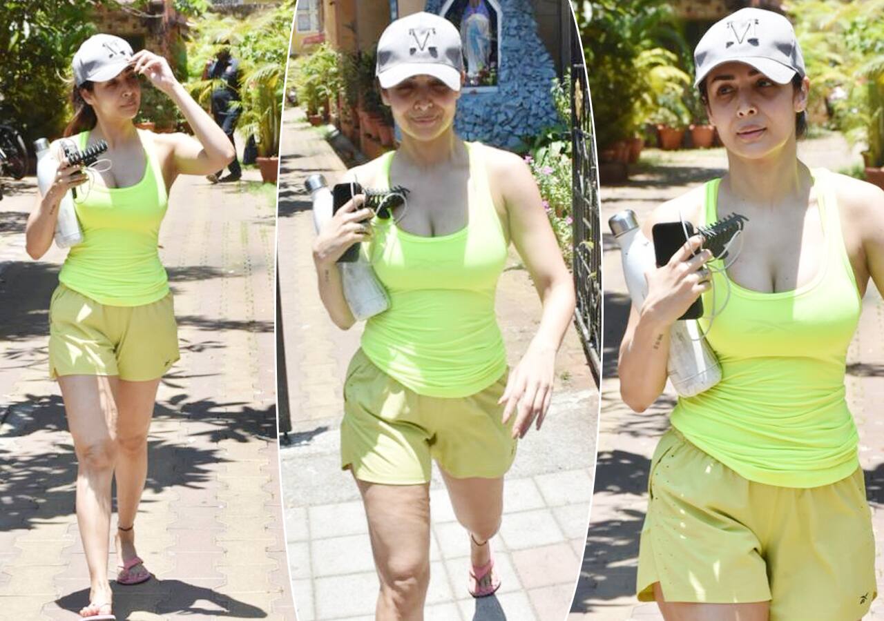 Malaika Arora steps out in plunging neckline gym wear and leaves fans sweating.
