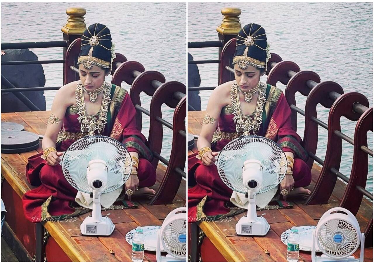 कुंदवई की रानी तृषा कृष्णन ने शेयर की बीटीएस तस्वीर