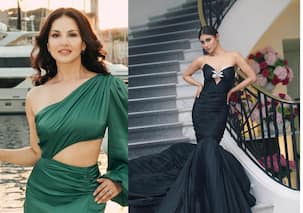 Cannes 2023: Sunny Leone keeps it simple and classy in one shoulder gown; Mouni Roy goes bold in black for day 2 [VIEW PICS]