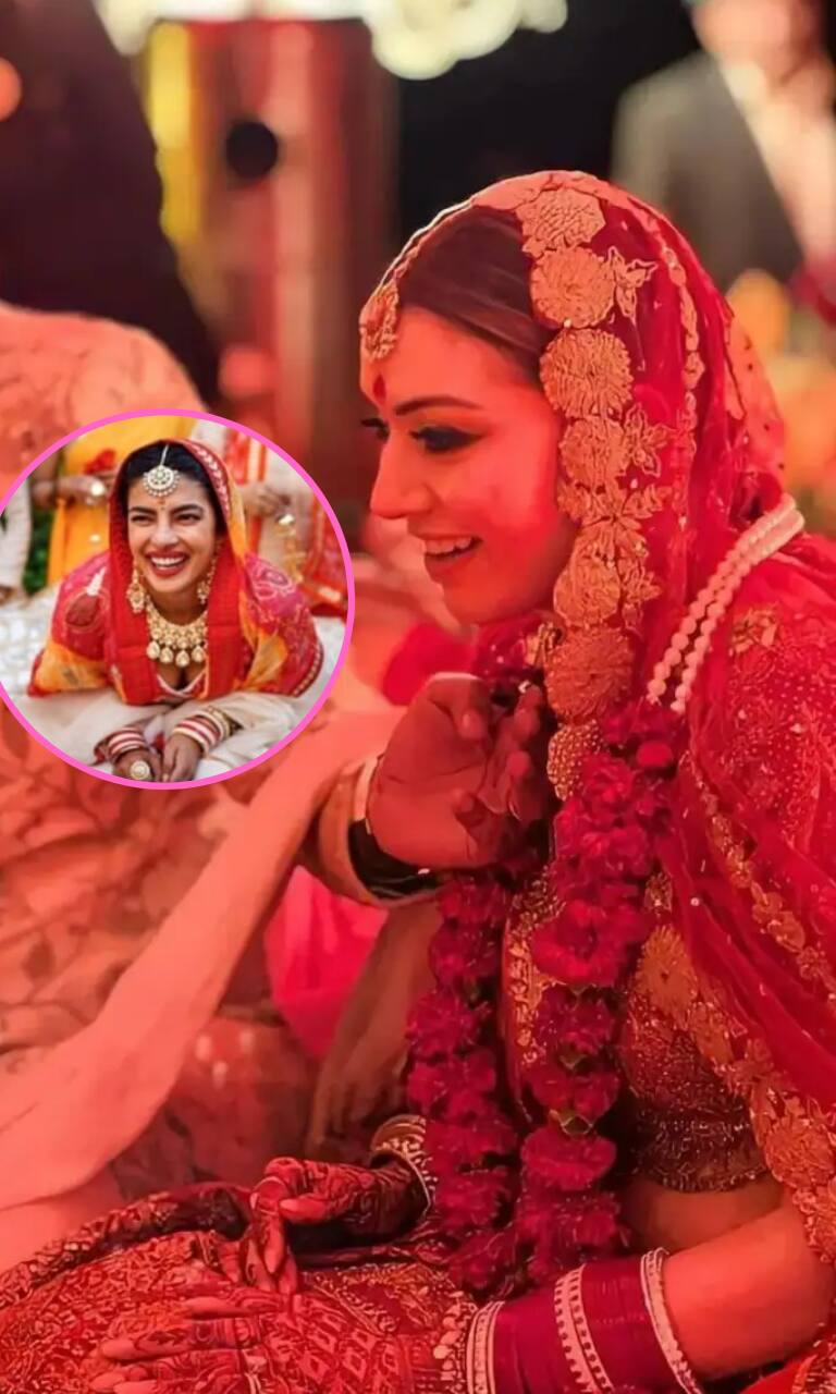 What do you guys think of Priyanka's all red wedding lehenga? :  r/BollywoodFashion