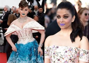 Cannes 2023: Urvashi Rautela pulls an Aishwarya Rai Bachchan as she wears electric blue lipstick; netizens have a field day [Check Reactions]