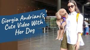 Arbaaz Khan's GF Giorgia Andriani gets a warm welcome from her pet Hugo at the airport and it’s cute beyond words