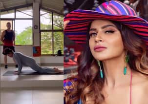 Aashka Goradia sets major yogini goals whilst being 18 weeks pregnant; does push ups and more [Watch]