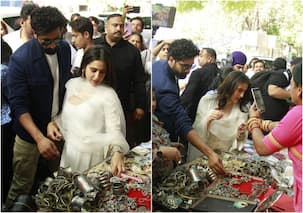 Zara Hatke Zara Bachke के प्रमोशन के लिए दिल्ली पहुंचे विक्की-सारा, जनपथ मार्केट में की जमकर शॉपिंग