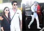Ranbir Kapoor comes to pick up Alia Bhatt at the airport in a clean shaven look; netizens say 'Chocolate  boy face is back' [View Pics]