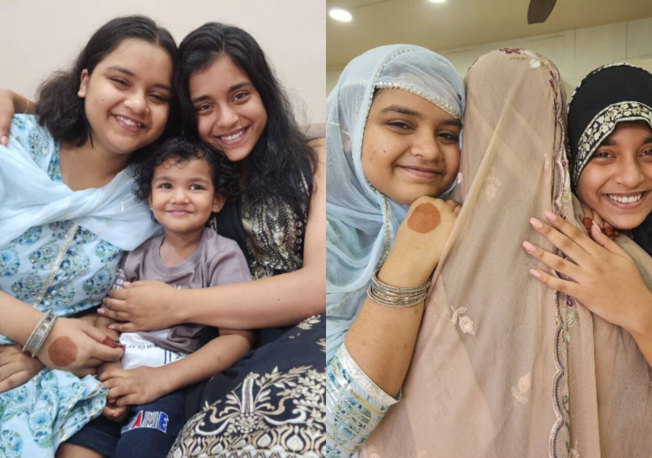 Eid Al Adha 2023: Sumbul Touqeer wishes fans; shares a pic with her little step-sister and father's new wife