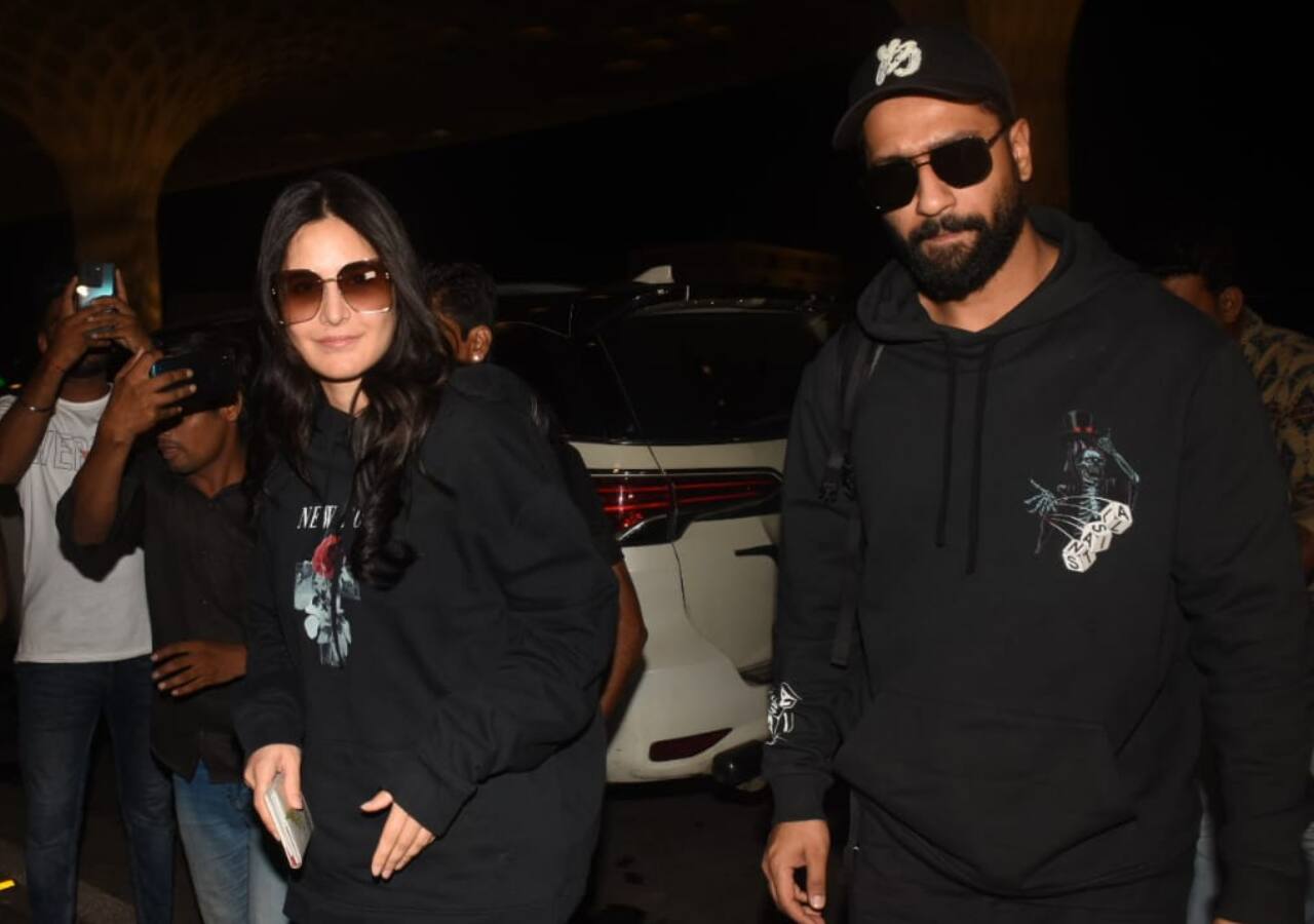 Vicky Kaushal-Katrina Kaif win hearts by twinning at airport; Here's ...