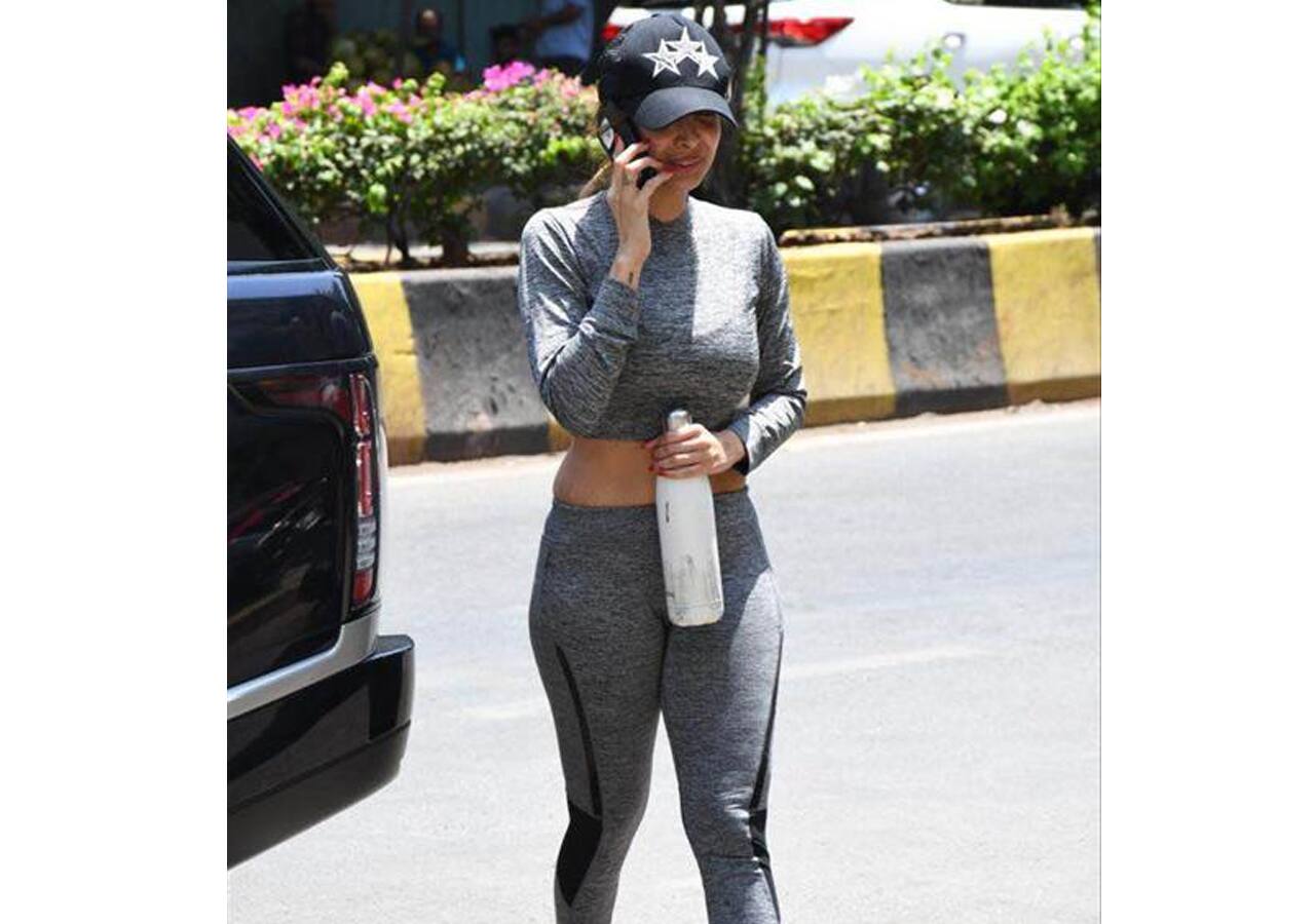 Malaika Arora oozes oomph in her gym clothes.