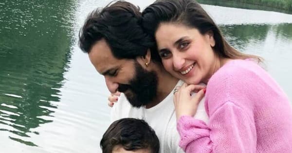 Kareena Kapoor Khan goes for a walk with her boys Saif Ali Khan, Taimur and Jeh [View Adorable Pics]