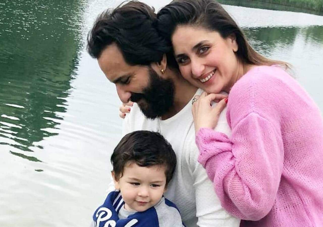 Taimur poses on jeep; Jeh photobombs Kareena, Saif Ali Khan