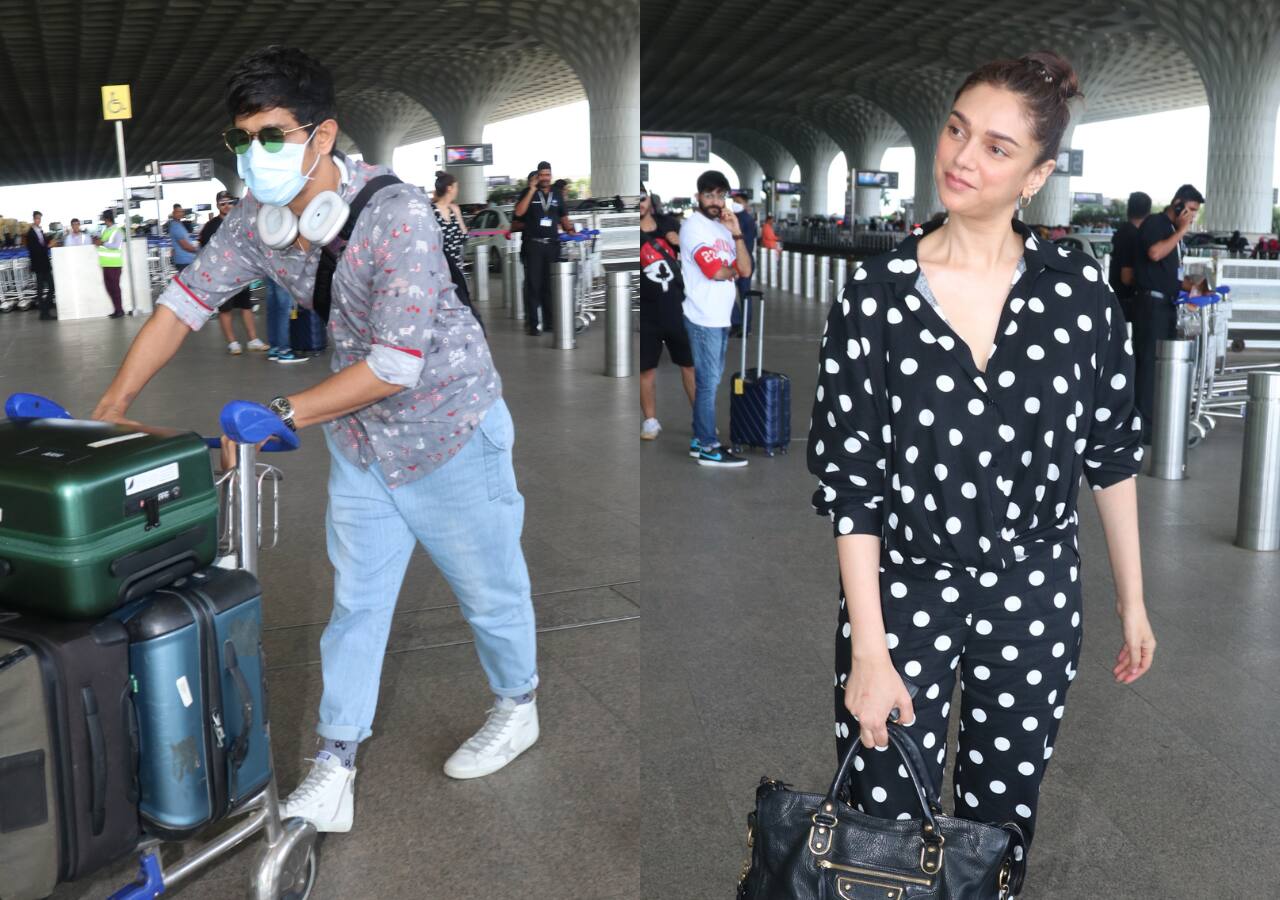 Aditi Rao Hydari and rumoured boyfriend Siddharth seen at Mumbai airport 