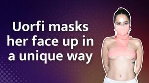 Netizens start criticising Uorfi Javed's attire when she uses a novel face mask | Watch Video