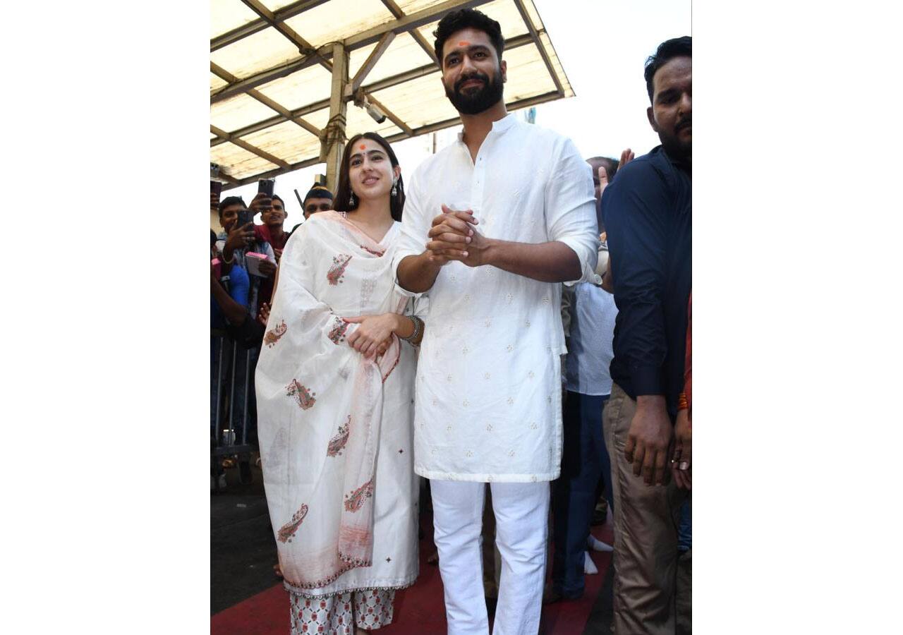 Sara Ali Khan and Vicky Kaushal keep it desi