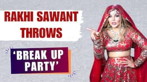 Rakhi Sawant throws 'Break-Up Party'; dances to dhol beats in a red lehenga | Watch Video