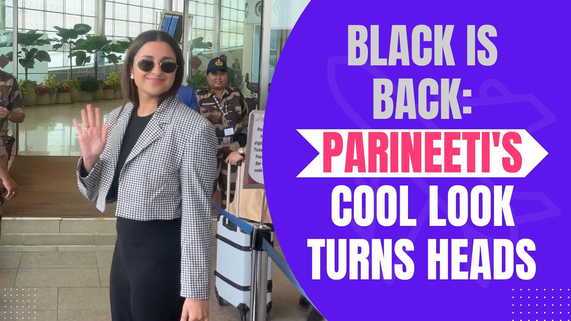Parineeti Chopra Dazzles In A Black Dress At Airport, Styles It