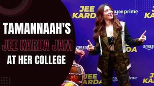 Jee Karda Promotion: Tamannaah Bhatia returns to her college and dances on dhol beats while promoting her series