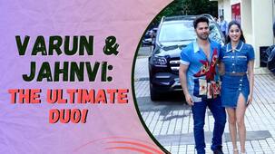Bawaal: Varun Dhawan and Janhvi Kapoor step out in their stylish best as they kickstart promotions