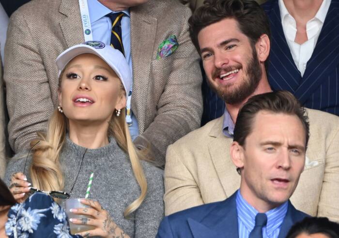 Wimbledon 2023: Ariana Grande and Andrew Garfield snapped chatting