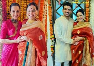 Kangana Ranaut beams with joy in beautiful pics from brother Aksht wife's Godh Bharai ceremony