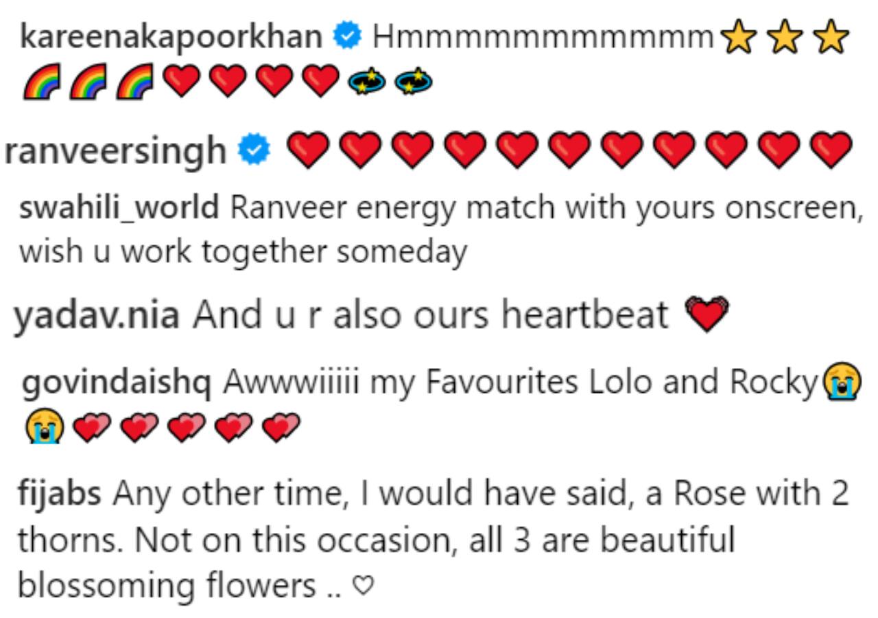 Karisma Kapoor calls Ranveer Singh and Ranbir Kapoor her