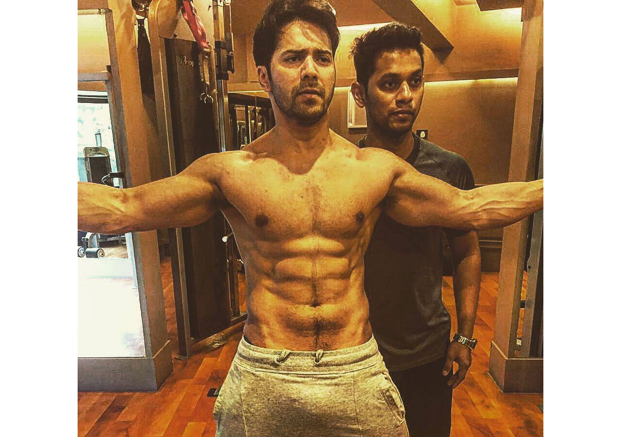 Varun Dhawan's gym picture goes viral for the wrong reasons.