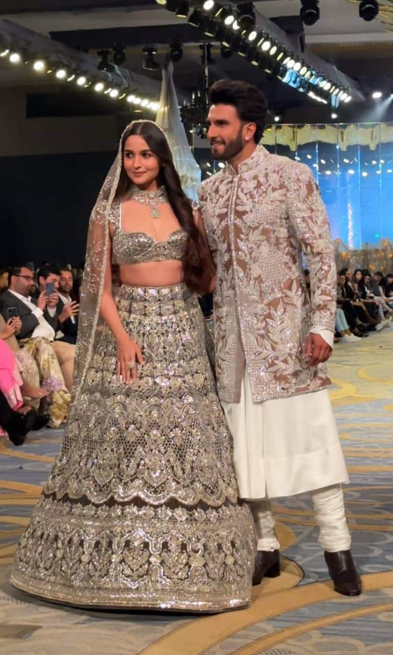 Alia Bhatt's mehendi lehenga by Manish Malhotra took 3,000 hours to make! -  The Statesman