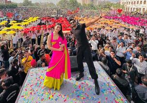 Alia Bhatt, Ranveer Singh begin Rocky Aur Rani Kii Prem Kahaani promotions in Gujarat [View Pics]