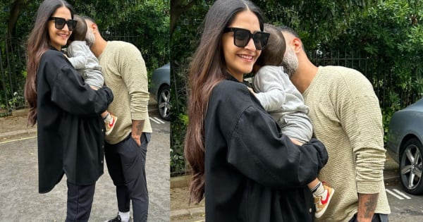 La promenade de Sonam Kapoor et Vayu Ahuja en famille devient virale ;  les fans deviennent gaga sur les baskets de leur petit [View Pics]