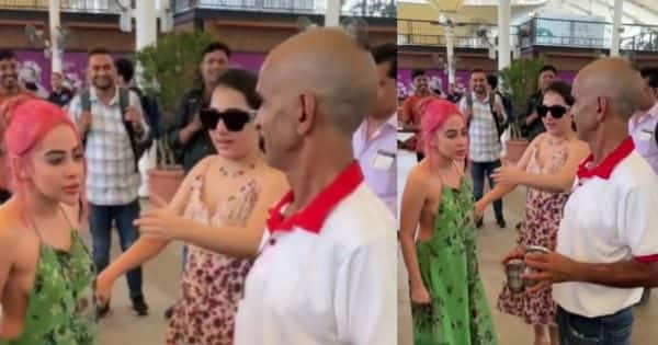 Warfi Javed reacts angrily when a man at the airport asks her to stop wearing daring dresses and says-Aapke baap ka Warfi Javed reacts angrily when a man at the airport asks her to stop wearing daring dresses and says-Aapke baap ka