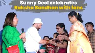 Sunny Deol spreads festive joy as he celebrates Raksha Bandhan with fans [Watch Video]