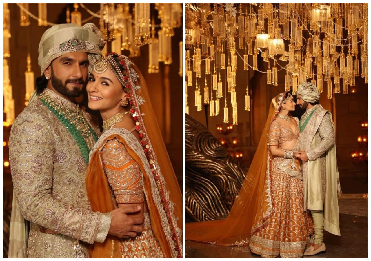 In pics: Ranveer Singh and Alia Bhatt's reel wedding looks from