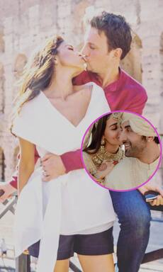 Celebrity couples who kissed in public 