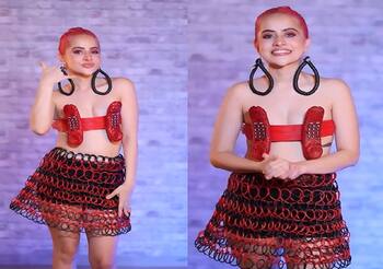 Urfi Javed wears yet another bold and quirky outfit, leaves jeans ...