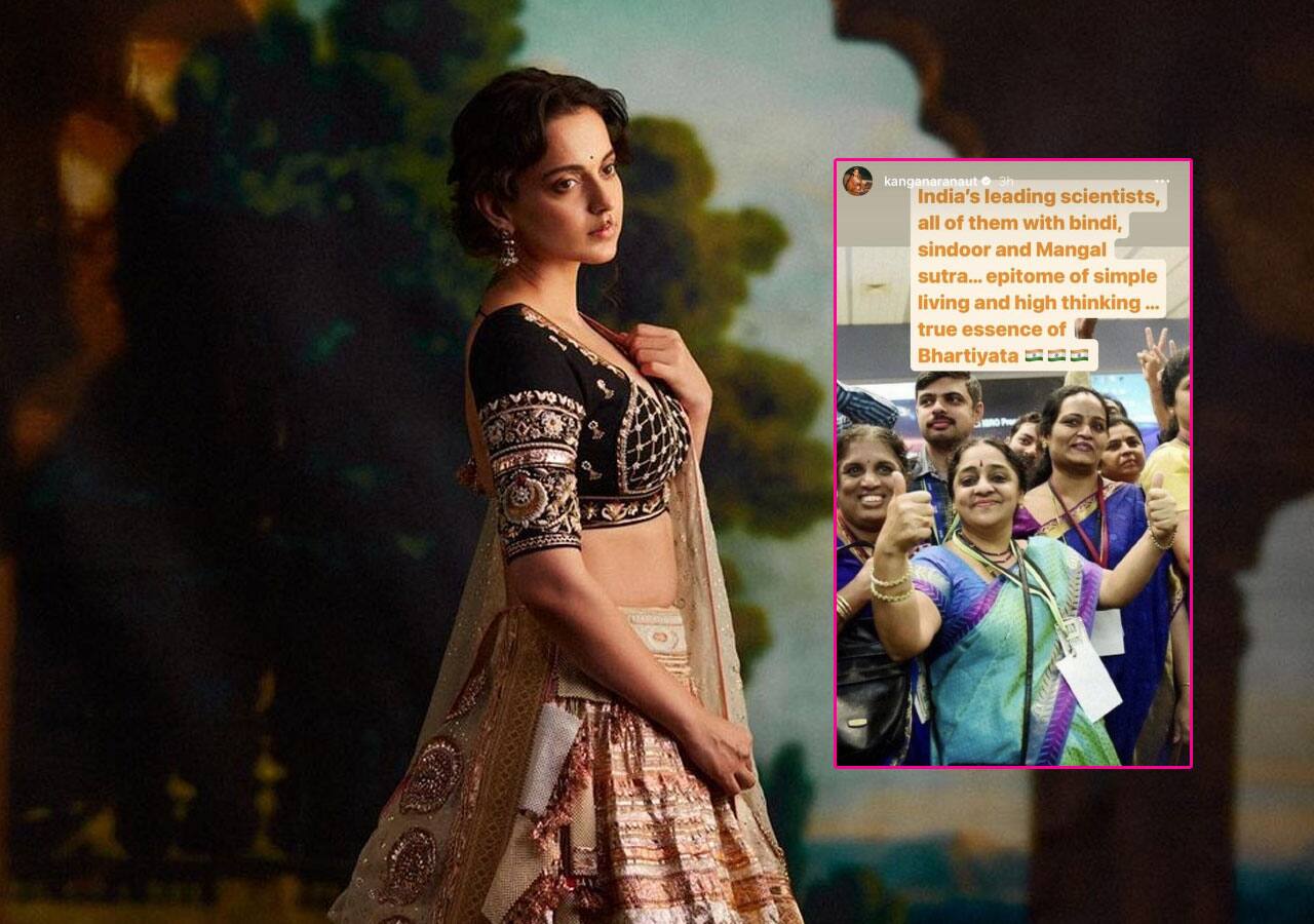 Kangana Ranaut goes gaga over saree-clad ISRO scientists with bindi and mangalsutra; salutes their simple living and high thinking