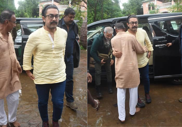 Nitin Desai Funeral: Aamir Khan attends the last rites 