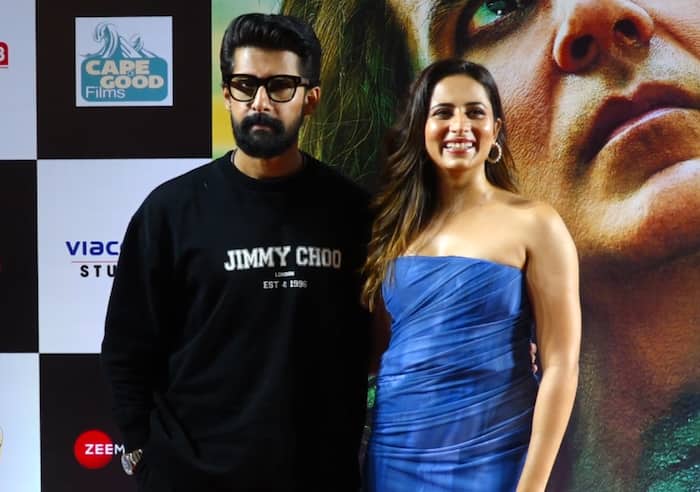 OMG 2 special screening: Ravi Dubey and Sargun Mehta 