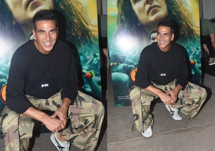 Akshay Kumar seems in happy spirits ahead of OMG 2 release 