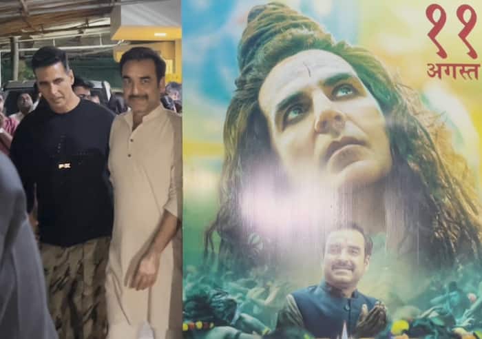 A candid shot of the two heroes of OMG 2