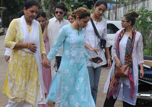 Ankita Lokhande is devastated by father’s death, finds support from Vicky Jain and mom Vandana during the last rites [View Pics]