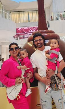 Debina Bonnerjee, Gurmeet Choudhary take daughters to a chocolate factory