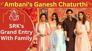 Ambani Ganesh Chaturthi 2023: Jawan star Shah Rukh Khan and family seek Bappa's blessings  [Watch Video]
