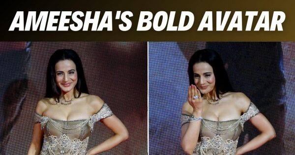 Gadar 2 success bash: Ameesha Patel के बोल्ड लुक पर फिदा हुए फैंस, एक्ट्रेस की हॉटनेस ने बढ़ाया इंटरनेट का पारा | Bollywood Life हिंदी
