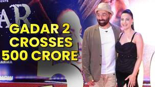Gadar 2: Sunny Doel and Ameesha Patel celebrate with the cast as the film crosses 500 crore at the box office [Watch Video]