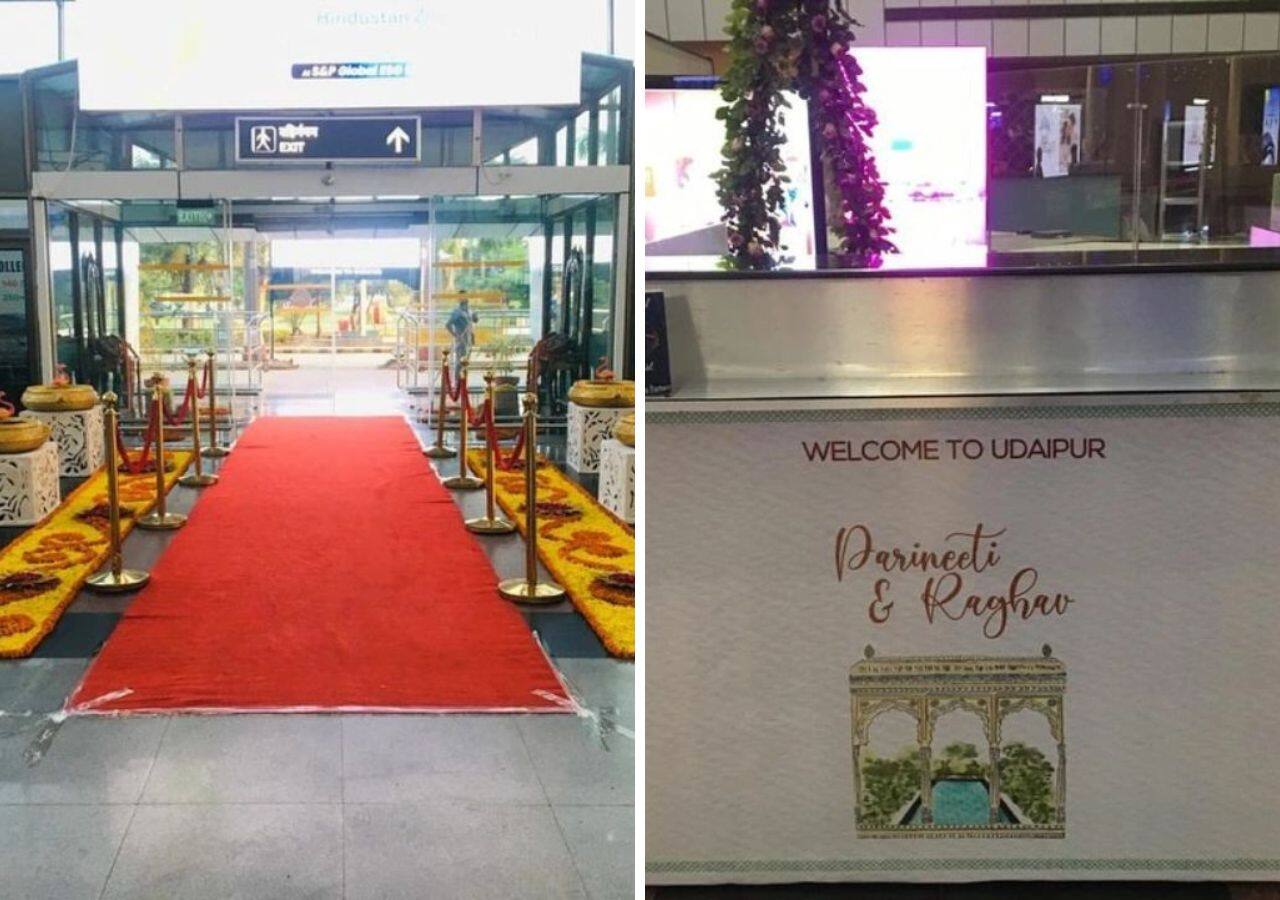 Parineeti Chopra, Raghav Chadha wedding: Udaipur airport decorated