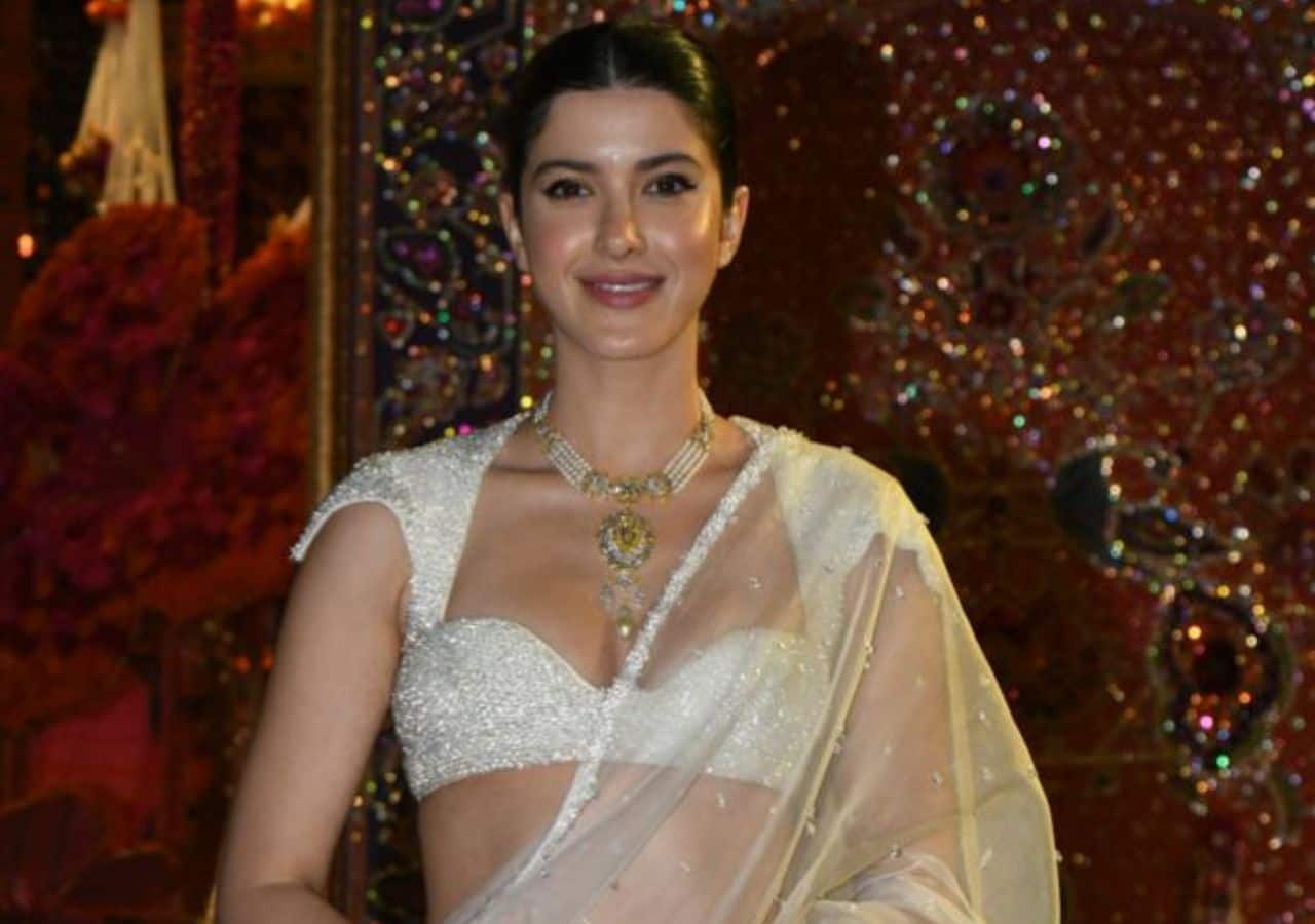 Shanaya Kapoor looks pretty in a white saree