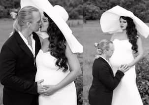 Aashka Goradia ने पति के साथ फ्लॉन्ट किया बेबी बंप, इमोशनल नोट ने खींचा ध्यान