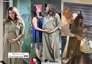 Aashka Goradia की बेबी शॉवर पार्टी में पहुंची टीवी की ये हसीनाएं, पति ब्रेंट गोबले ने गाया गाना