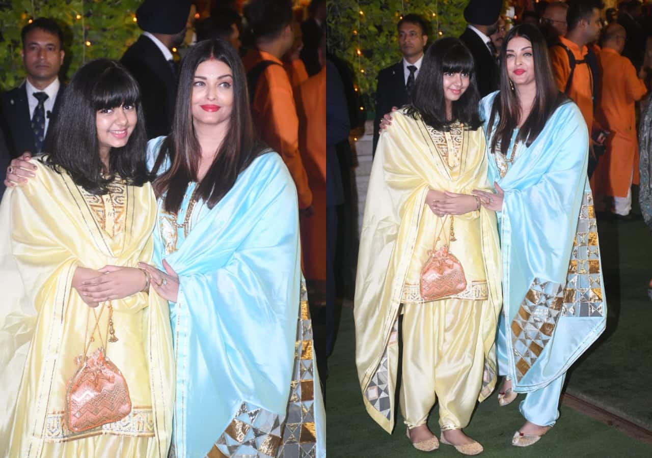 Aishwarya Rai Bachchan, Aaradhya Bachchan twin at Ambani's Ganpati celebrations; fans defend the duo for THIS reason