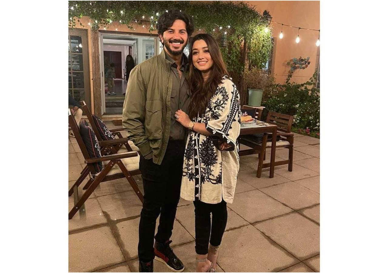 Dulquer Salmaan and Amal Sufiya paint the town red with their love